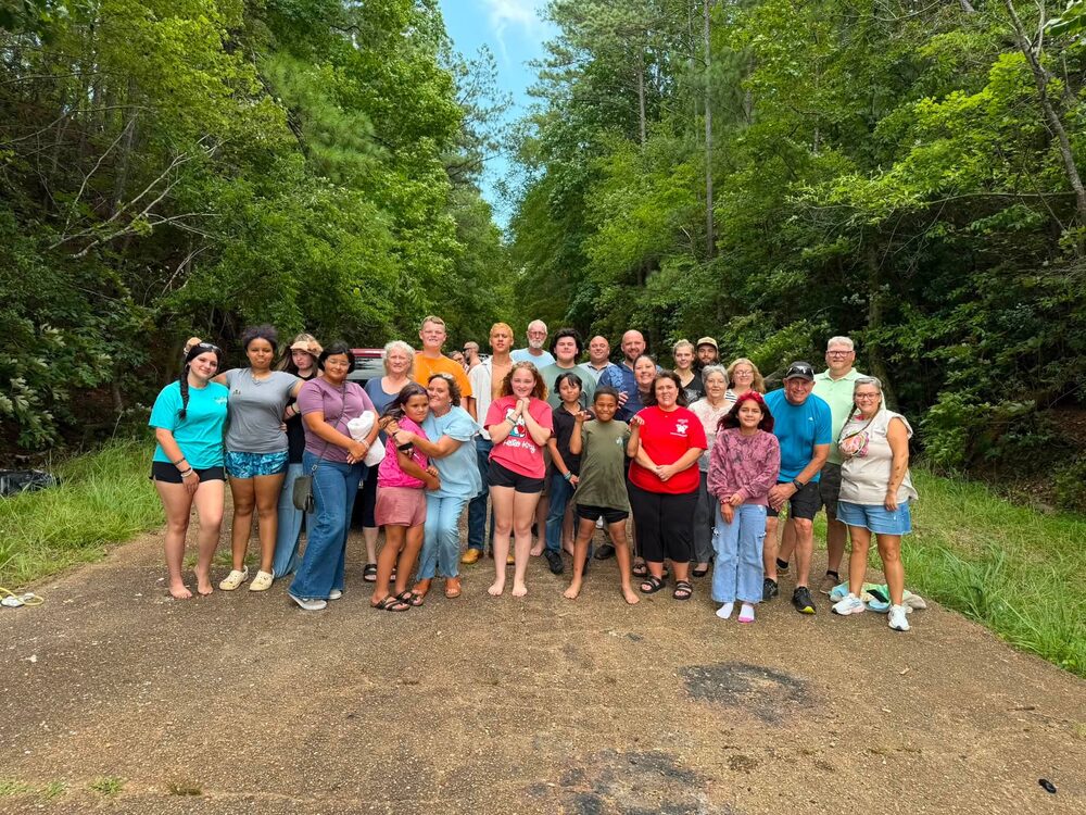 Lake baptism with Midway Community Church